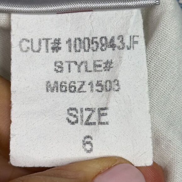 NYDJ Rachel Roll Cuff Ankle Jeans Women’s 6 Blue Paisley Print Mid Rise - Picture 15 of 15